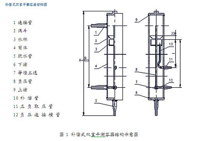 补偿式双室平衡容器